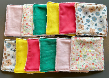 12 LINGETTES DÉMAQUILLANTES LAVABLES – La douceur au quotidien
