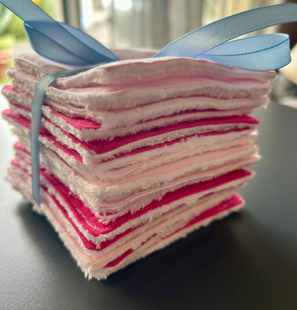 12 lingettes démaquillantes lavables – ultra douces