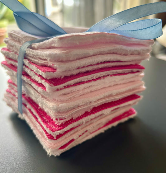 12 lingettes démaquillantes lavables – ultra douces