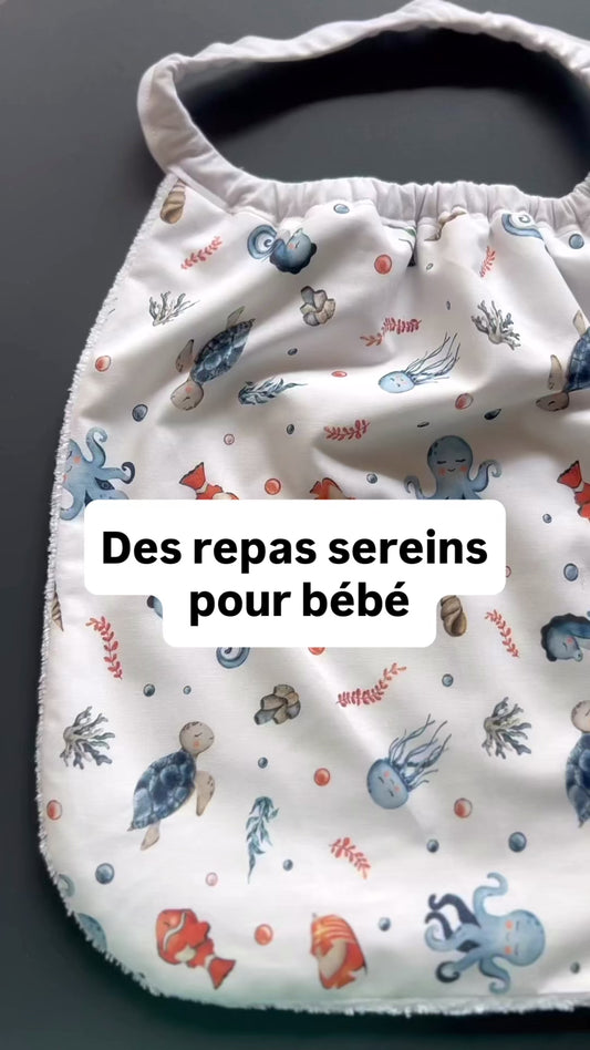 Bavoir évolutif 6 mois-3 ans – des repas sereins