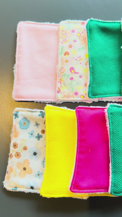 12 LINGETTES DÉMAQUILLANTES LAVABLES – La douceur au quotidien